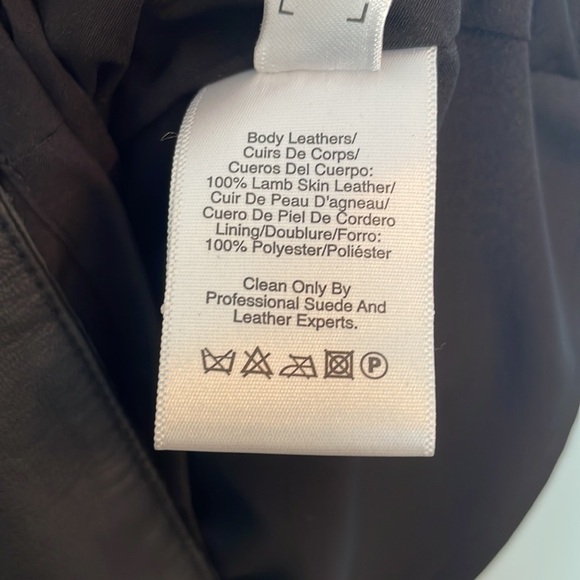 Nwot DKNY Leather Mini Dress Sleeveless V-Neck w/ Pockets + Cinch Waist Sz XXS - Picture 10 of 10